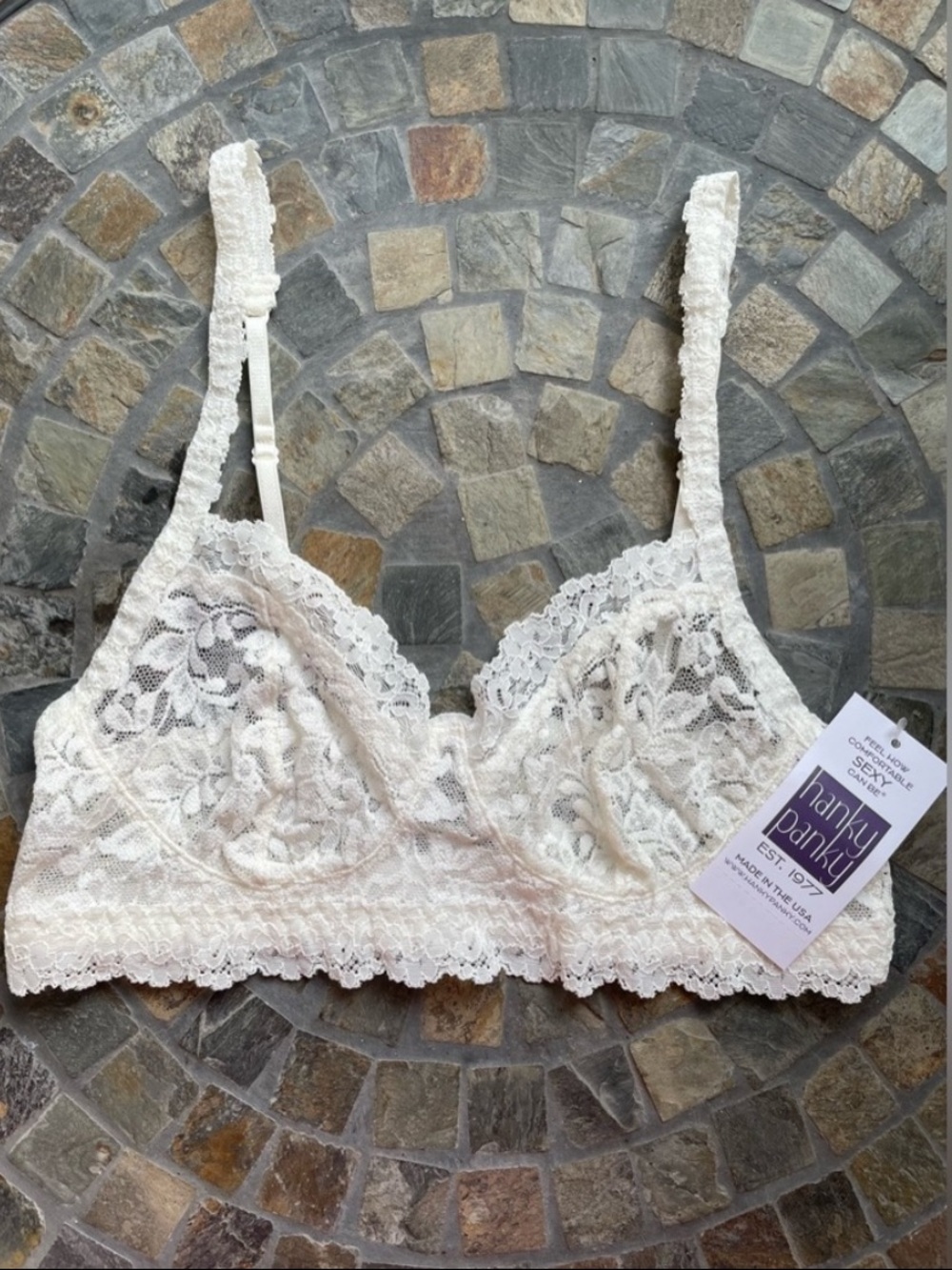 Bundle 🌼 Hanky Panky Ivory Lace Bralette with Scalloped Trim